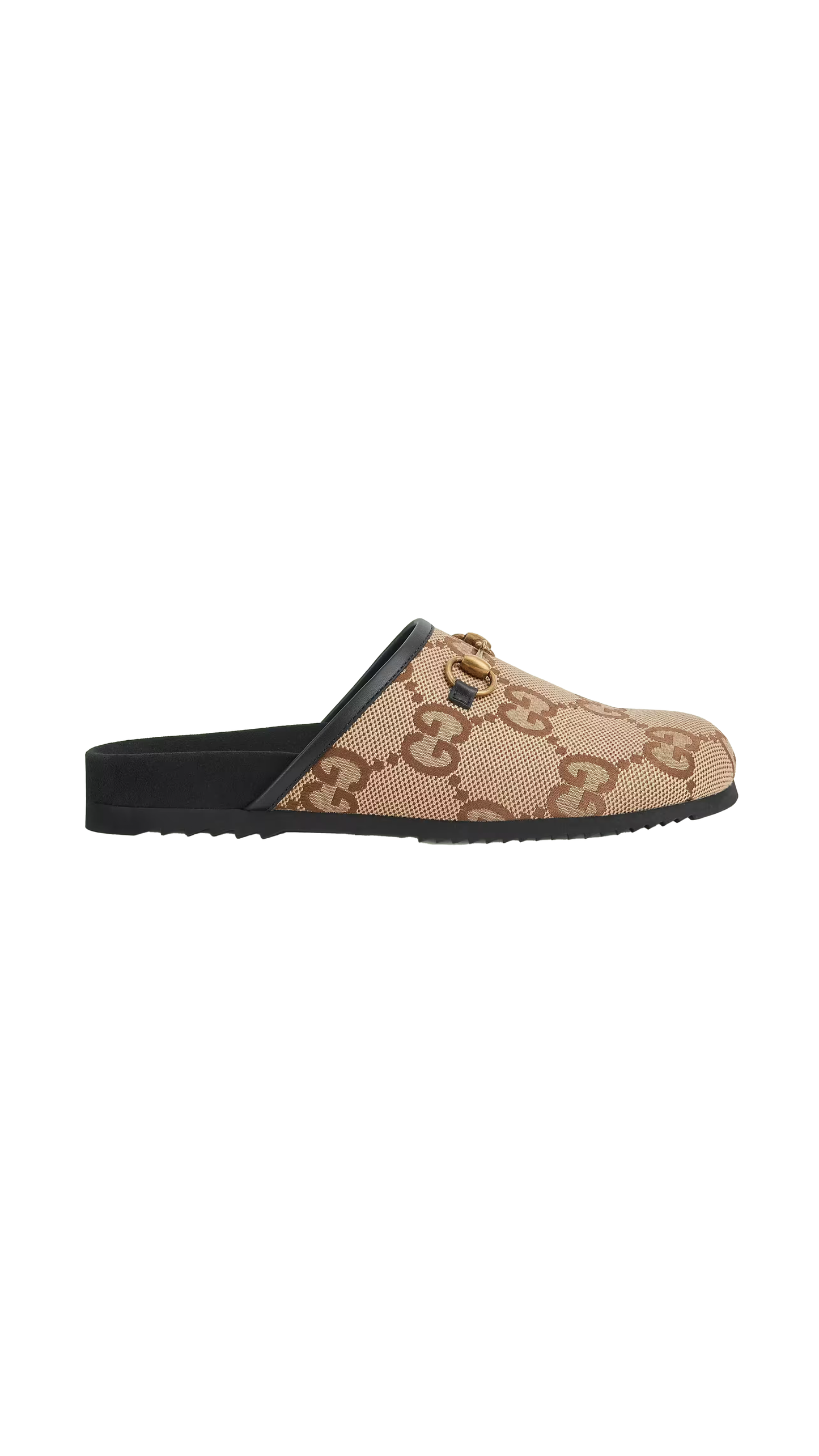 Men's Maxi GG Slip-on Sandal - Camel/Ebony