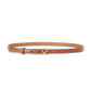 Belt in Smooth Calfskin - Tan/Gold