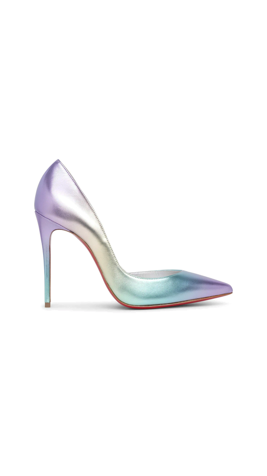 Iriza 100mm Laminated Nappa Leather Pumps - Multicolor