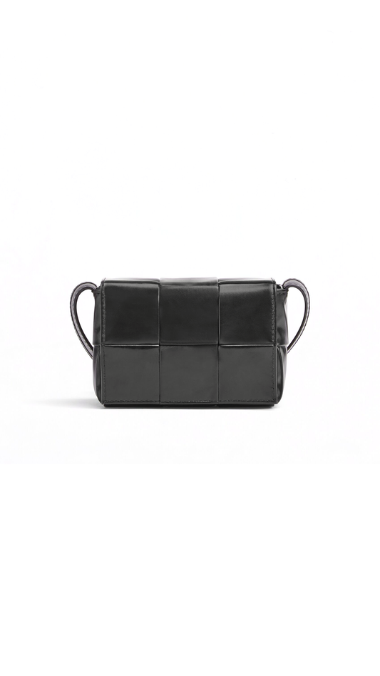Mini Cassette Crossbody Bag - Black