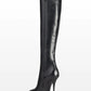 Linda Smooth Leather Boots - Black