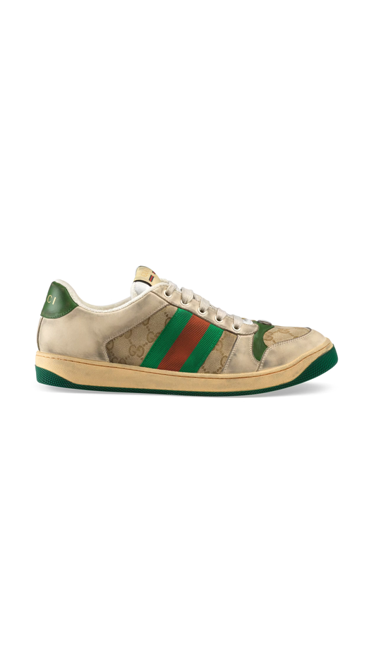 Screener GG Sneakers - Green/Beige