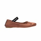 Satin Ballerinas - Cocoa Brown