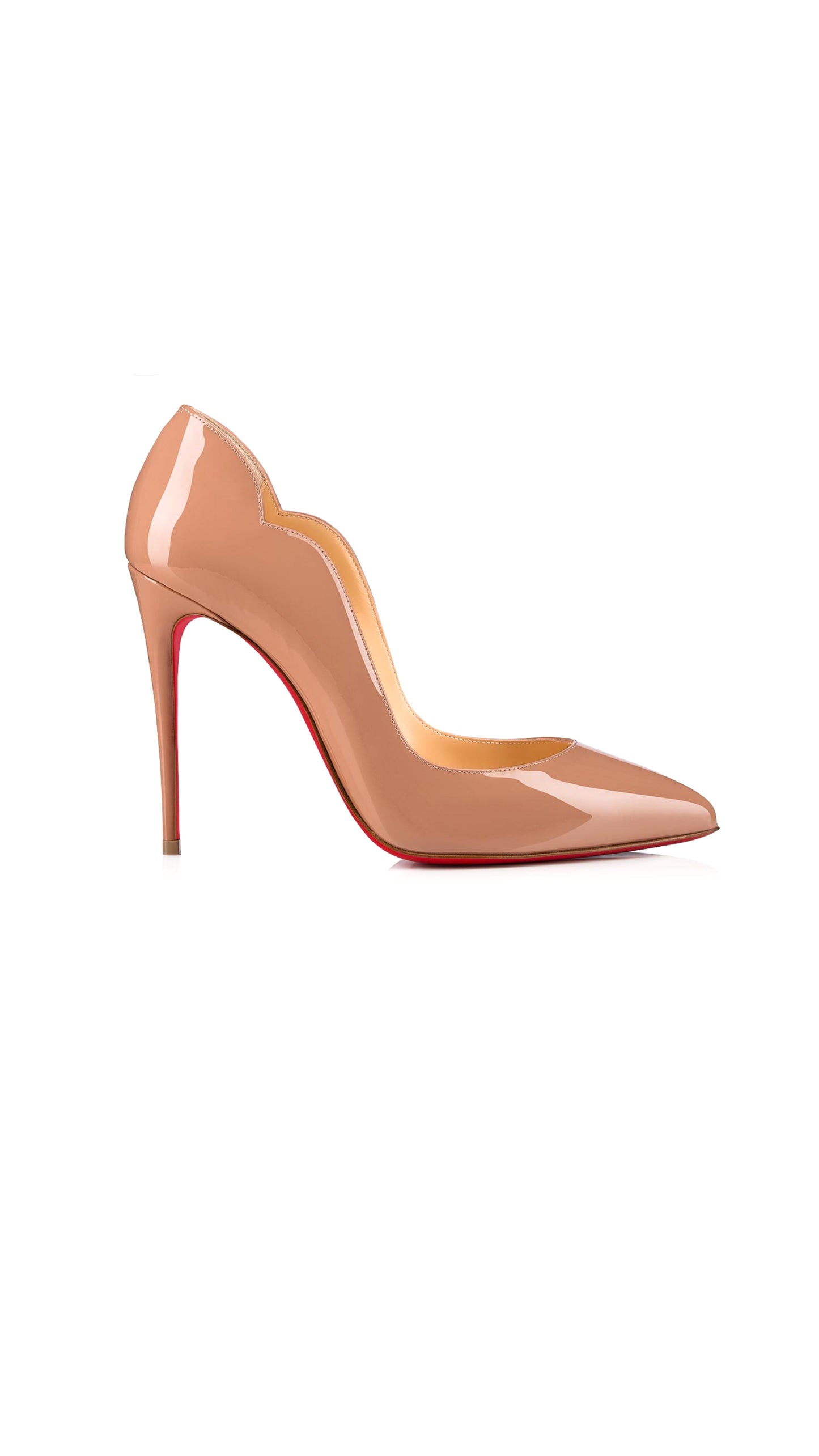 Hot Chick Patent Leather Pumps 100 MM - Nude