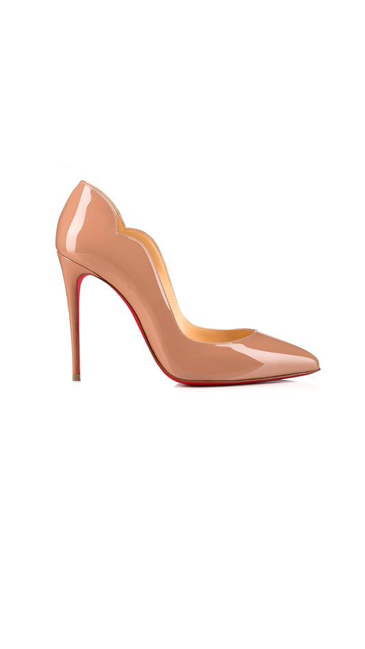 Hot Chick Patent Leather Pumps 100 MM - Nude
