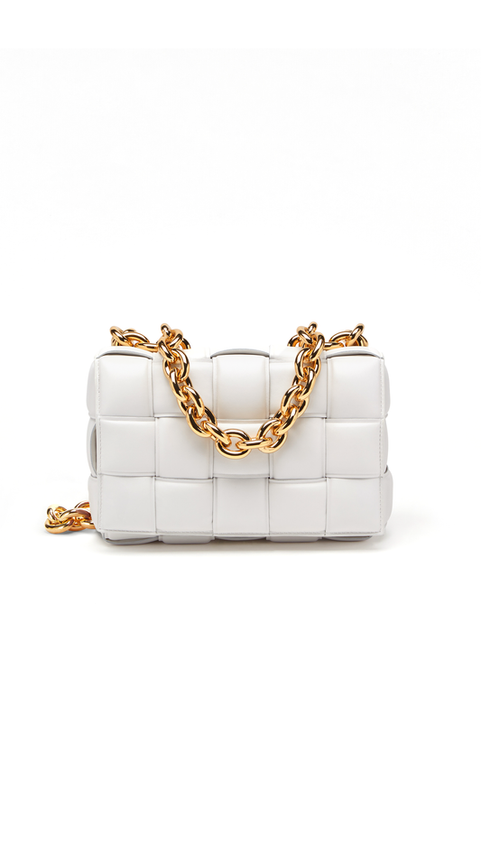The Chain Cassette Bag - Chalk