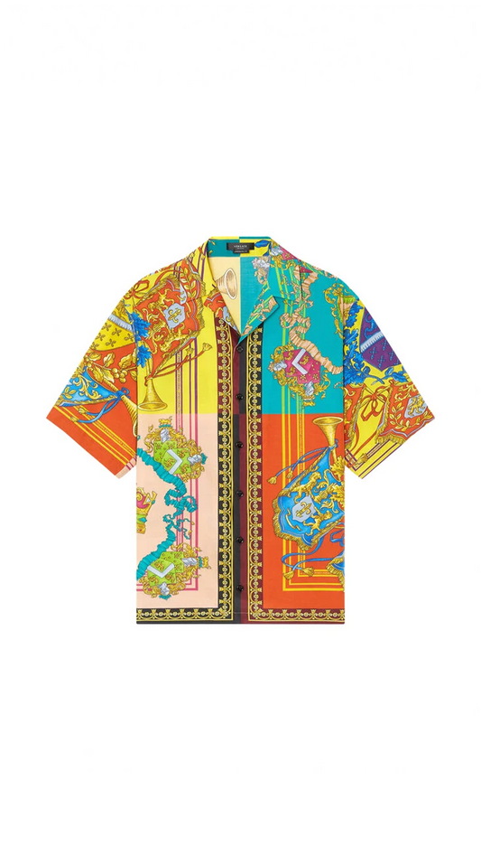 Royal Rebellion Silk Shirt - Multi