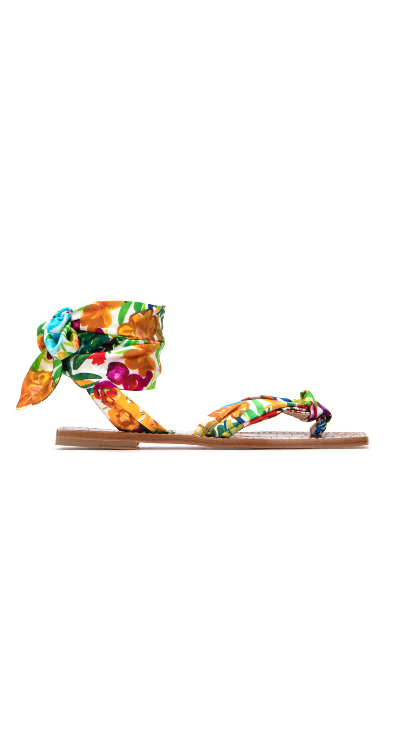 Niloofar Lace Up Sandls - Multi