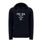 Logo Knit Hooded Sweater - Navy.