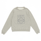 Distressed Anagram Sweatshirt in Cotton - Grey Melange