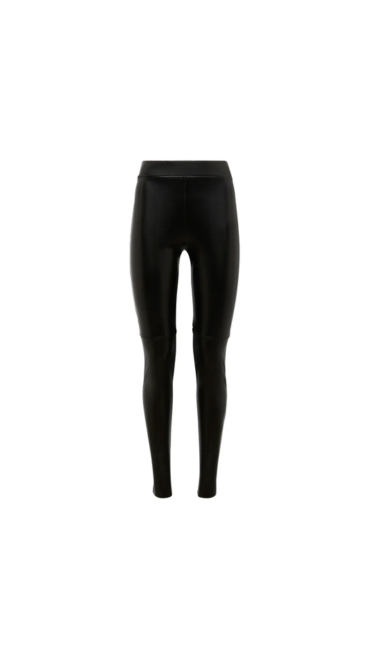 Estella Leggings in Faux Leather - Black