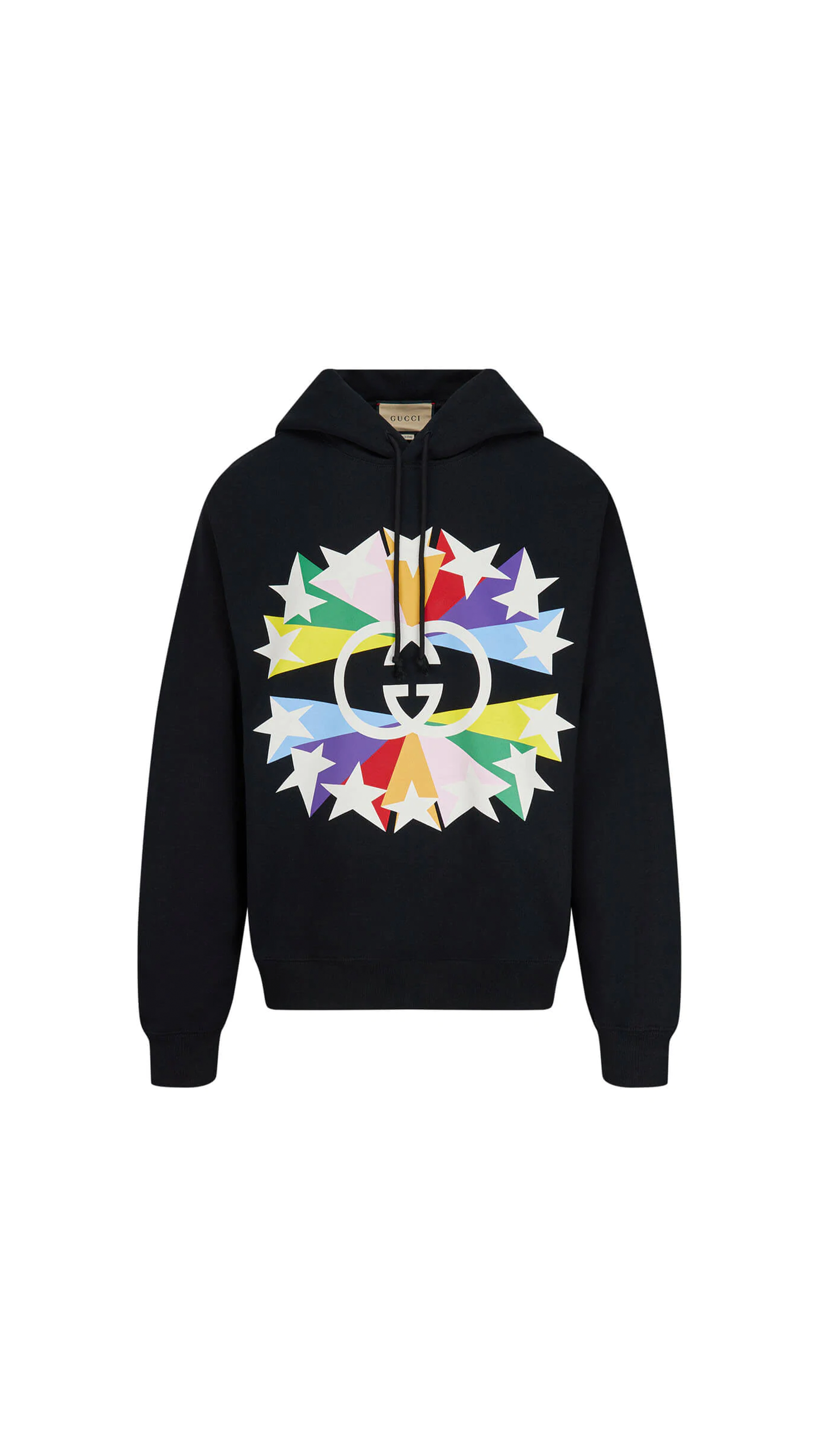 Interlocking G Star Burst Cotton Sweatshirt - Black