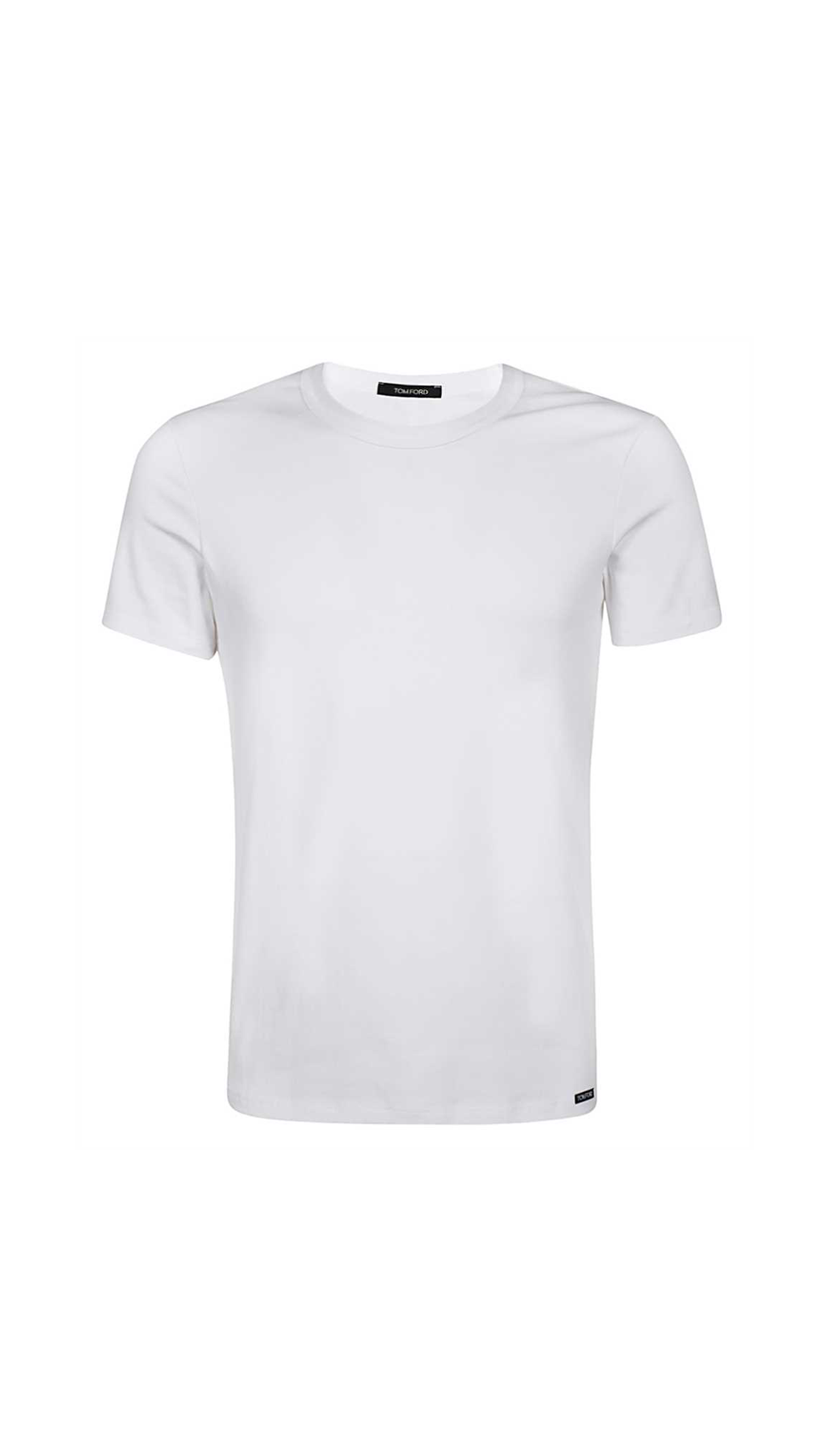 Cotton Crewneck T-shirt - White