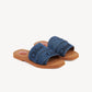 Woody Flat Mule - Denim