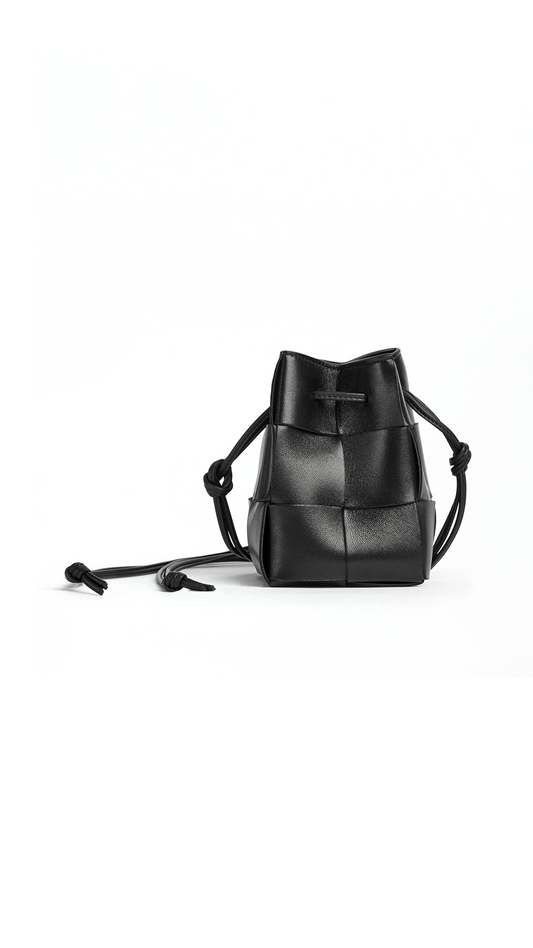 Mini Cassette Bucket Bag - Black
