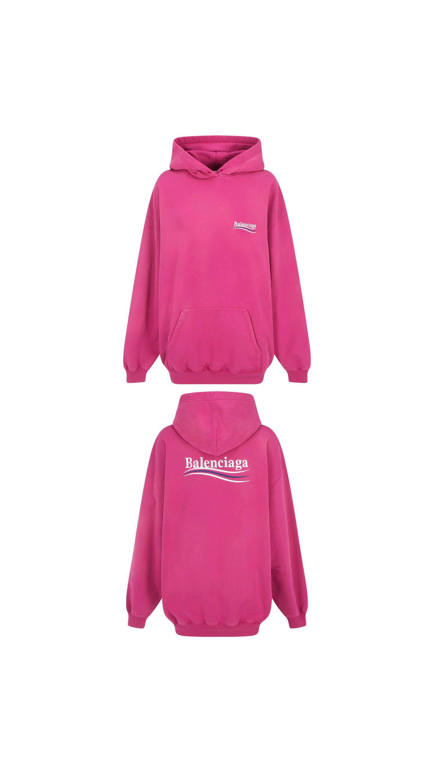 Political Campaign Medium Fit Hoodie - Pink