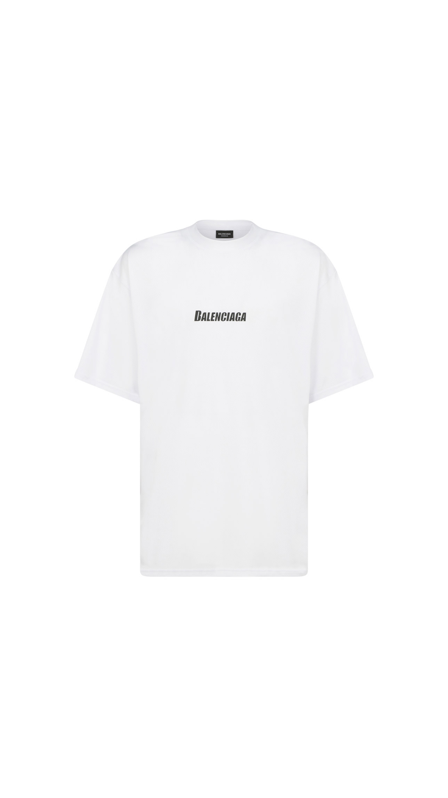 Swim T-Shirt in Technical Mesh - White